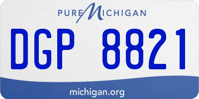 MI license plate DGP8821