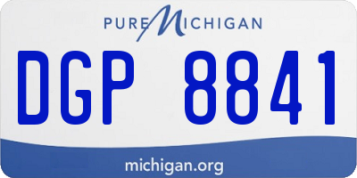 MI license plate DGP8841
