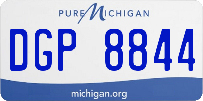 MI license plate DGP8844