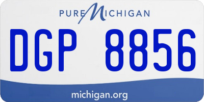 MI license plate DGP8856