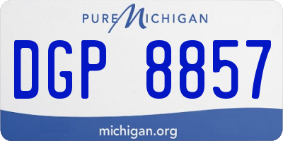 MI license plate DGP8857