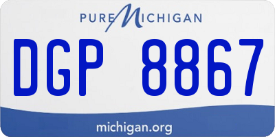 MI license plate DGP8867
