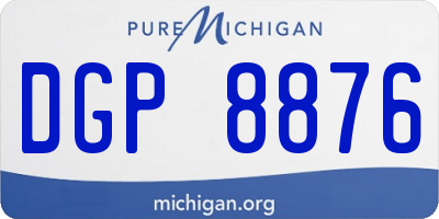 MI license plate DGP8876