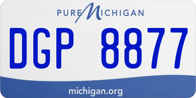 MI license plate DGP8877