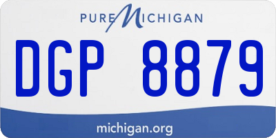 MI license plate DGP8879