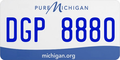 MI license plate DGP8880