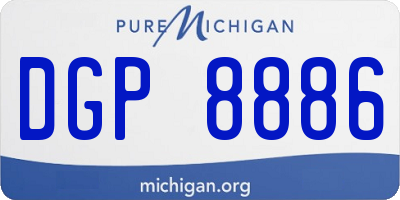 MI license plate DGP8886