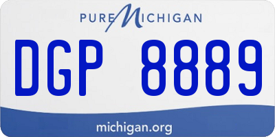 MI license plate DGP8889