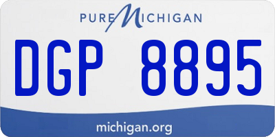 MI license plate DGP8895