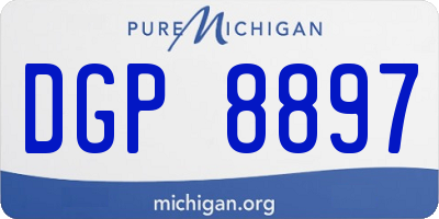 MI license plate DGP8897