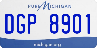 MI license plate DGP8901