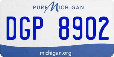 MI license plate DGP8902
