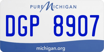 MI license plate DGP8907
