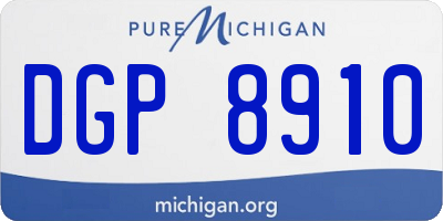 MI license plate DGP8910