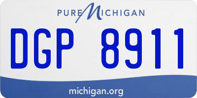 MI license plate DGP8911