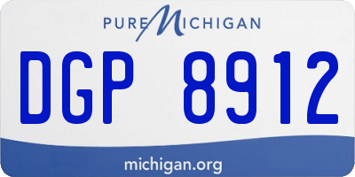 MI license plate DGP8912