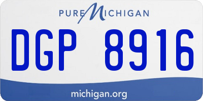 MI license plate DGP8916