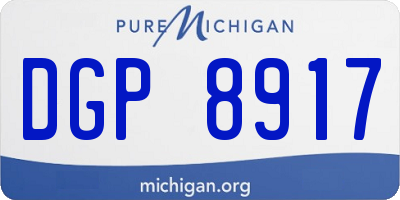 MI license plate DGP8917