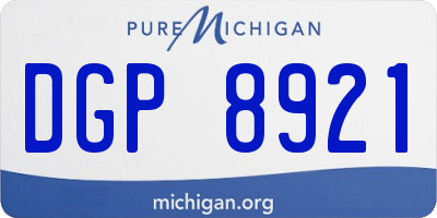 MI license plate DGP8921
