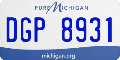 MI license plate DGP8931