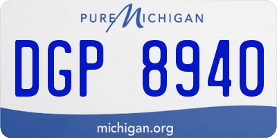 MI license plate DGP8940