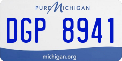 MI license plate DGP8941