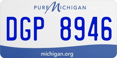 MI license plate DGP8946