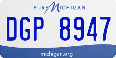 MI license plate DGP8947
