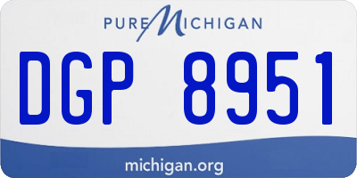MI license plate DGP8951