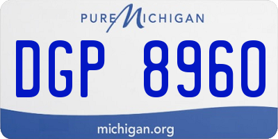 MI license plate DGP8960