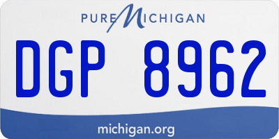 MI license plate DGP8962