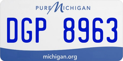 MI license plate DGP8963