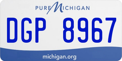 MI license plate DGP8967