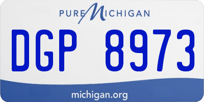 MI license plate DGP8973