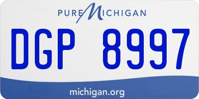 MI license plate DGP8997