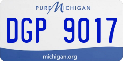 MI license plate DGP9017