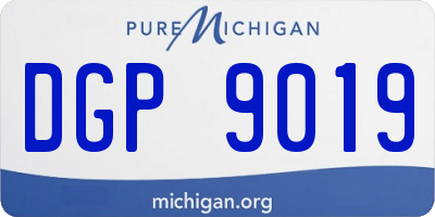 MI license plate DGP9019