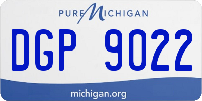 MI license plate DGP9022