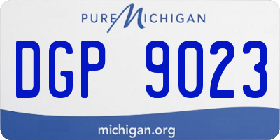 MI license plate DGP9023