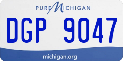 MI license plate DGP9047