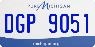 MI license plate DGP9051