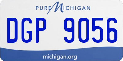 MI license plate DGP9056