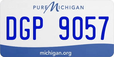 MI license plate DGP9057