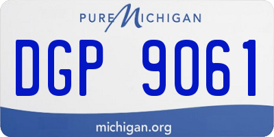 MI license plate DGP9061
