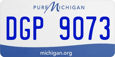 MI license plate DGP9073