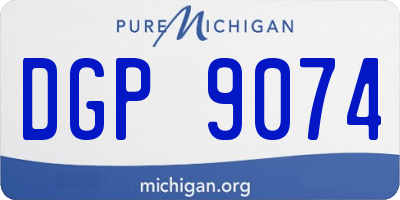 MI license plate DGP9074