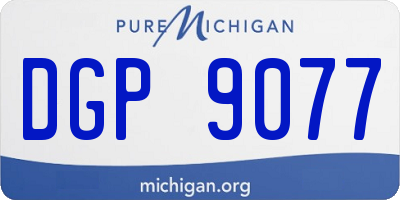 MI license plate DGP9077