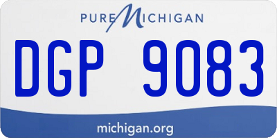 MI license plate DGP9083