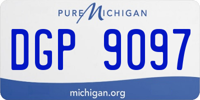 MI license plate DGP9097