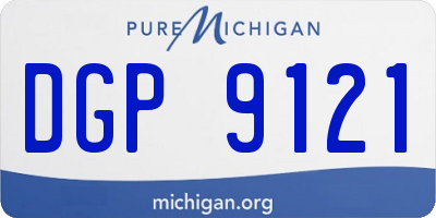MI license plate DGP9121